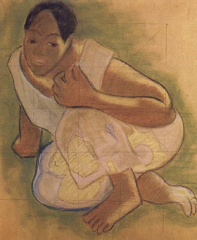 Paul Gauguin Tahiti woman oil painting picture